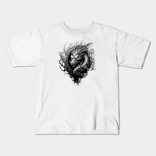 black dragon Kids T-Shirt